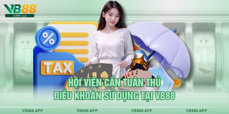 Hội viên cần tuân thủ điều khoản sử dụng tại VB88