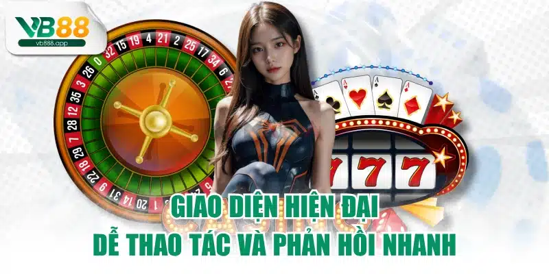 Giao diện hiện đại dễ thao tác và phản hồi nhanh